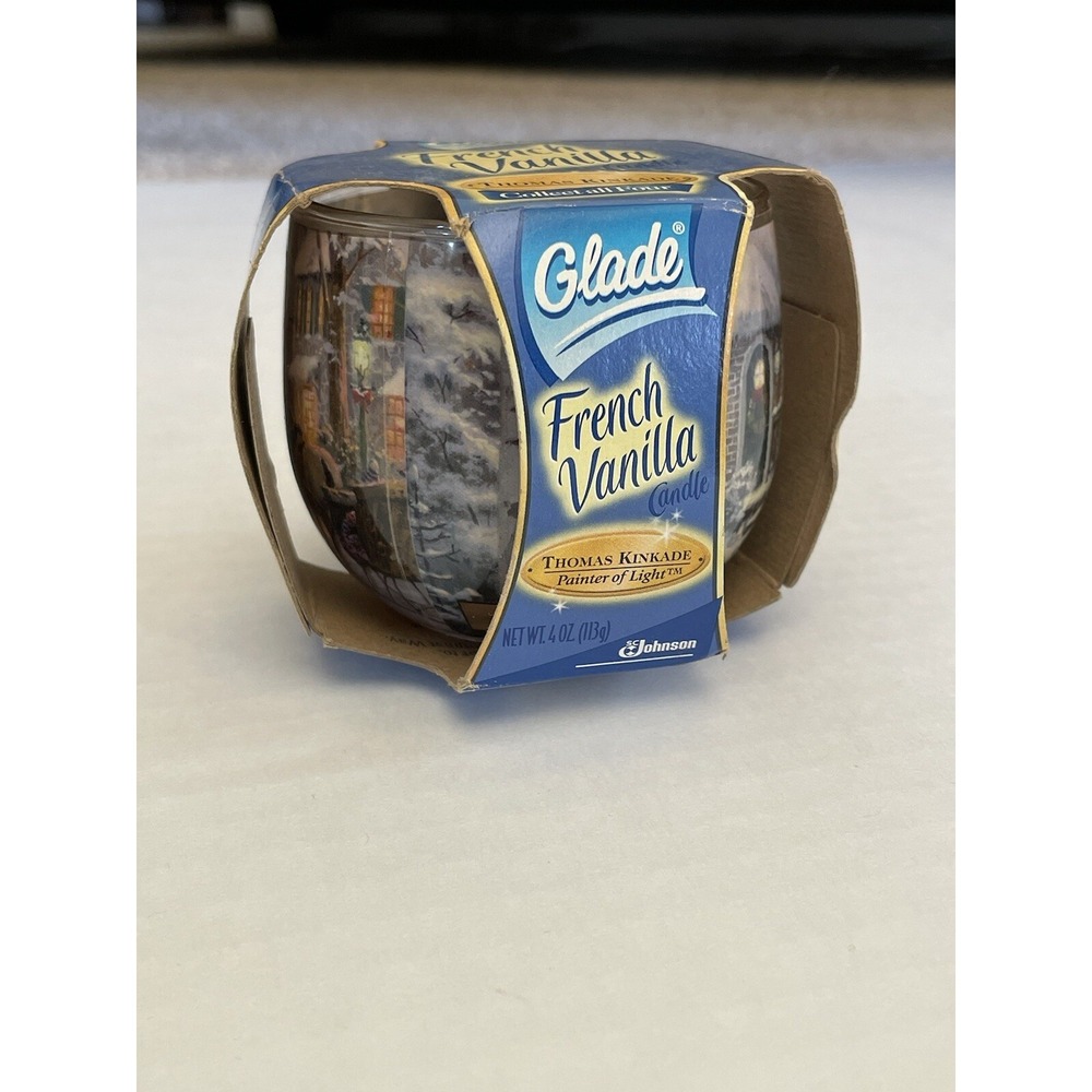 Vtg Glade Thomas Kinkade French Vanilla Candle 4 Oz 2004 NEW NOS